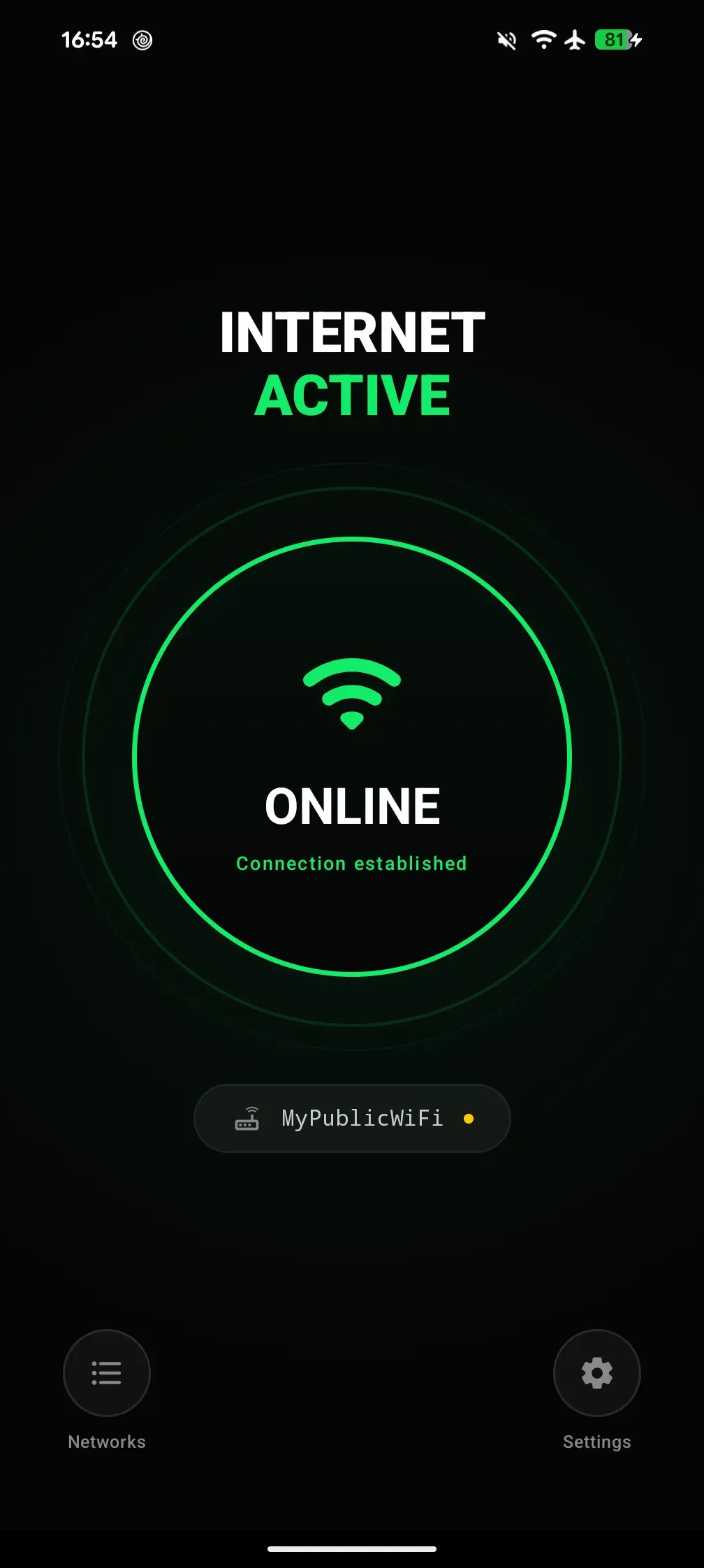 Écran EasyFy : état de la connexion Wi-Fi en un coup d’œil