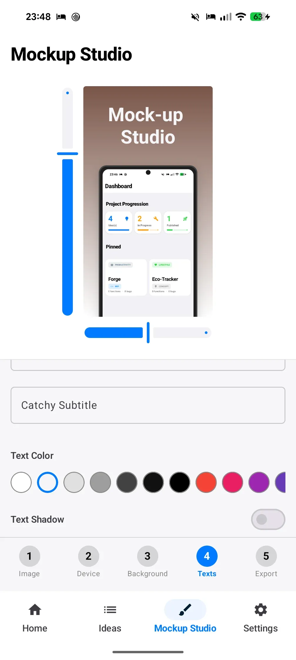 Module Mockup Studio dans Forge pour la création de visuels Play Store